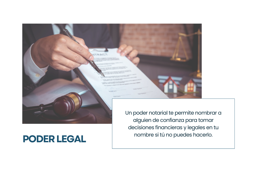 Firma de poder notarial en reunión de planificación patrimonial y opciones de will vs trust