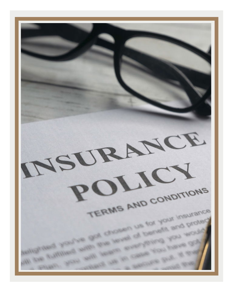 auto insurance policy document with coverage details