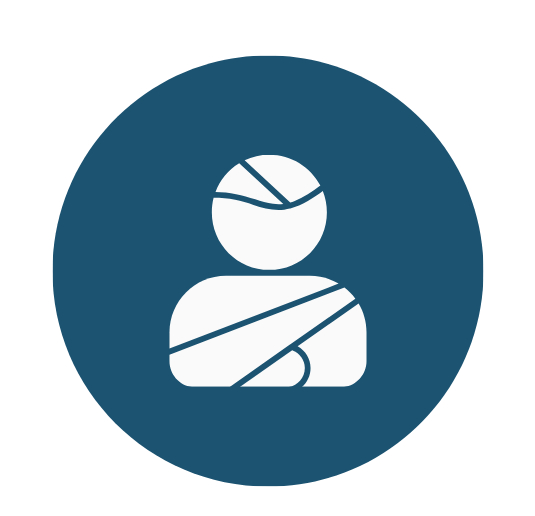 injured person representing injuries from drunk driving crash