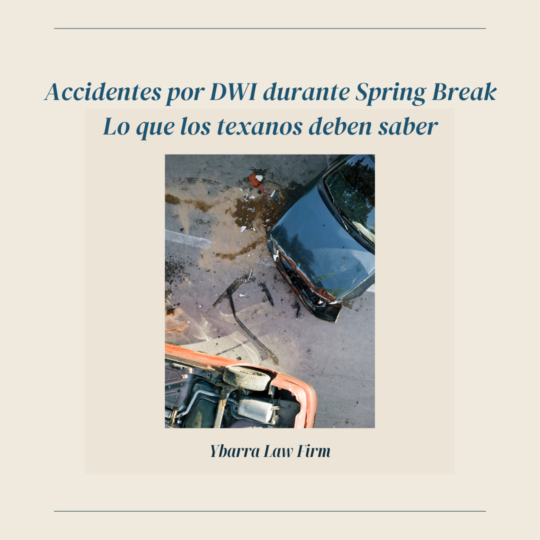 vehículos dañados tras accidentes por dwi durante spring break en Texas
