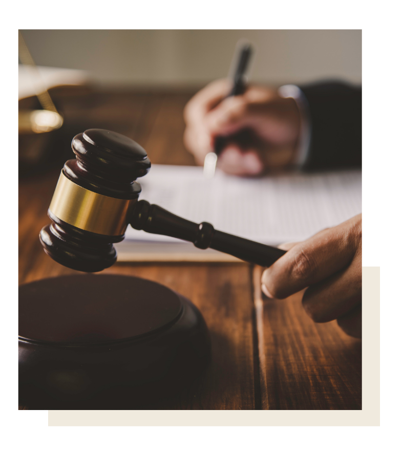 gavel and legal document representing will in Texas legal process