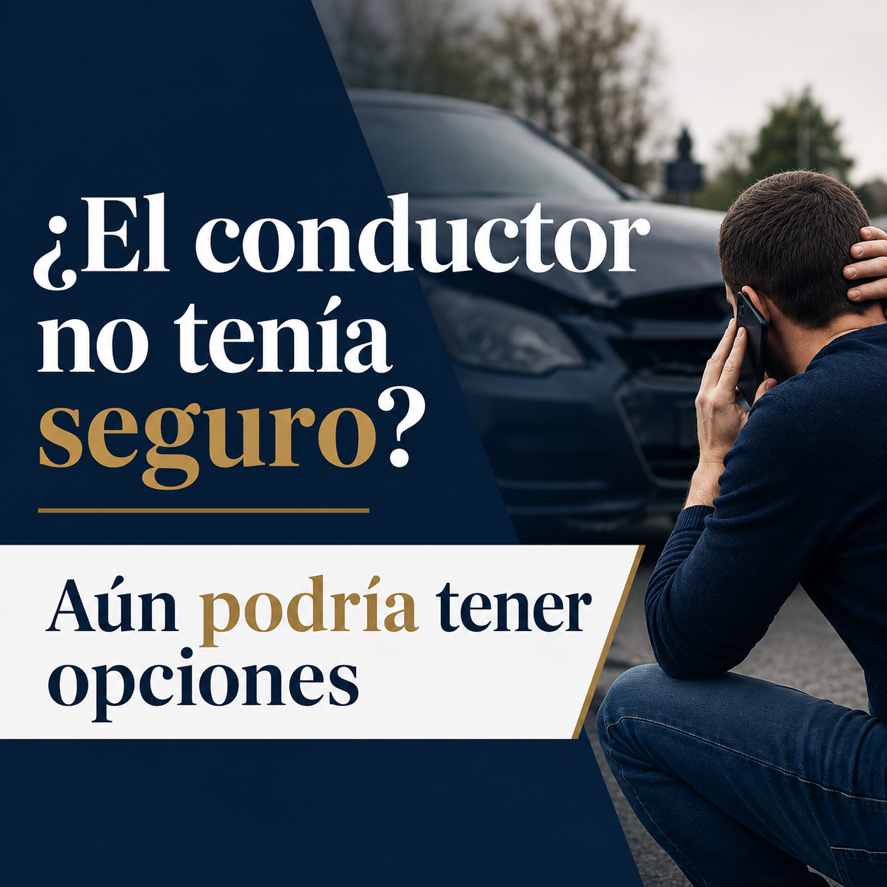 Gráfico de blog sobre opciones después de un accidente con un conductor sin seguro