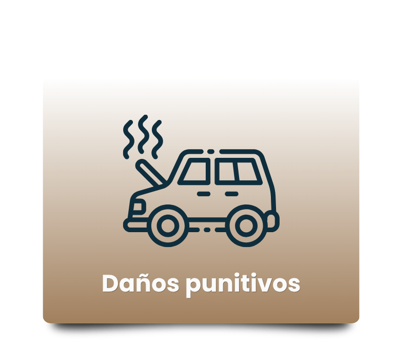 Ícono de auto dañado por daños punitivos