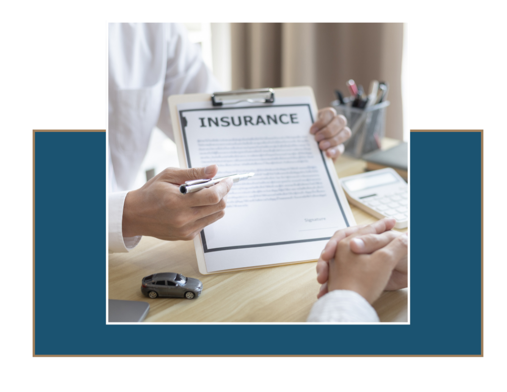 img4 » Ybarra Law Firm Insurance document being reviewed after car accident