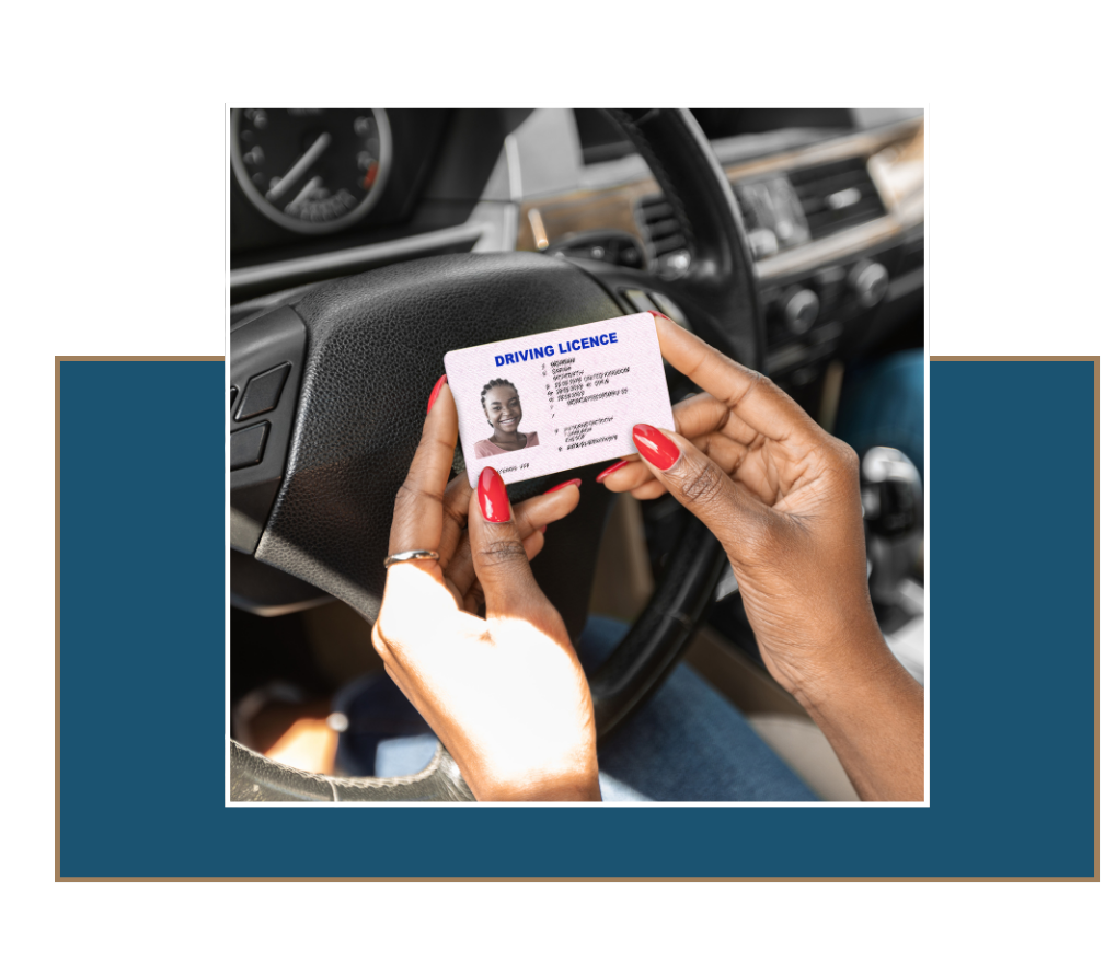 img5 » Ybarra Law Firm Driver holding license inside vehicle